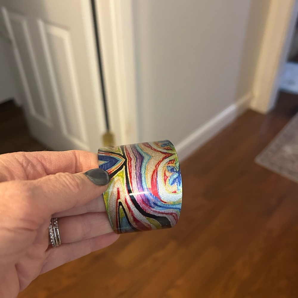 Colorful Abstract Design Decorative Bracelet - Picture 2 of 4